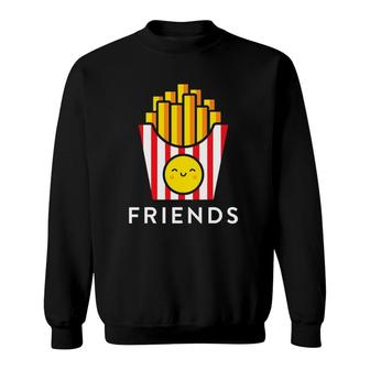 Burger Fries Best Friend - Matching Bff Outfits Tee Sweatshirt | Mazezy
