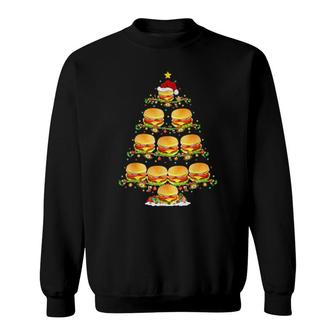 Burgers Xmas Lighting Santa Burgers Christmas Sweatshirt | Mazezy