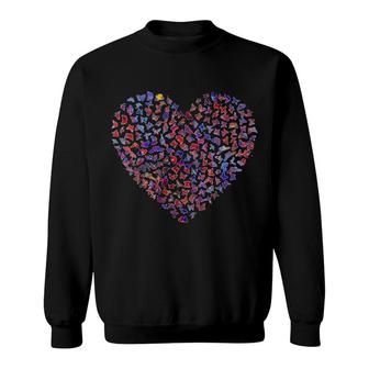 Butterfly Heart Sweatshirt | Mazezy