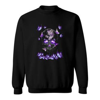 Butterfly Skull Sweatshirt | Mazezy