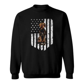 Bw American Flag Wirehaired Pointing Griffon 4Th Of July Usa Sweatshirt | Mazezy
