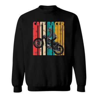 Cafe Racer Vintage Retro Motorcyle Biker Sweatshirt | Mazezy