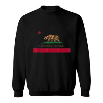 California Republic State Flag Sweatshirt | Mazezy