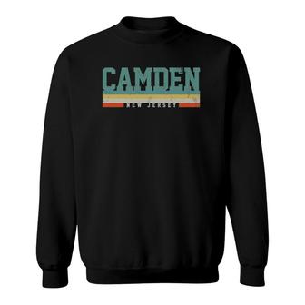 Camden New Jersey Retro Vintage Gift Sweatshirt | Mazezy