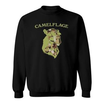 Camelflage For Camel Lovers Funny Camelflage Men Women Sweatshirt | Mazezy