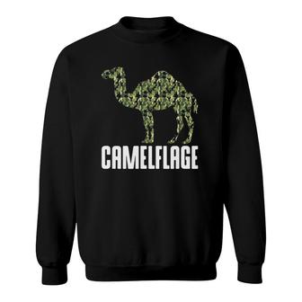 Camouflage Camel Dromedary Camelflage Hump Day Camo Outfit Sweatshirt | Mazezy