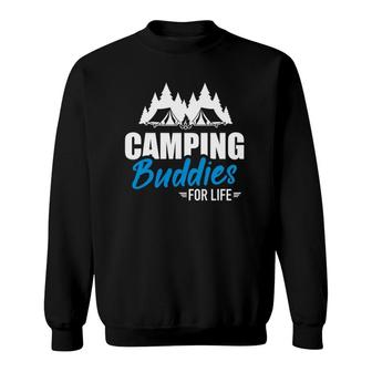 Camping Buddies For Life Camping Tent Sweatshirt | Mazezy