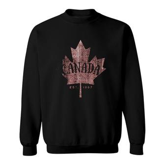 Canada Maple Leaf Canada Est 1867 Vintage Sweatshirt - Thegiftio
