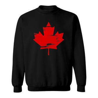 Canada Maple Leaf National Symbol Canadian Pride Gift Sweatshirt | Mazezy