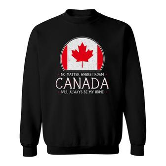 Canadian Canada Pride Flag North Maple Leaf Eh Gift Sweatshirt | Mazezy