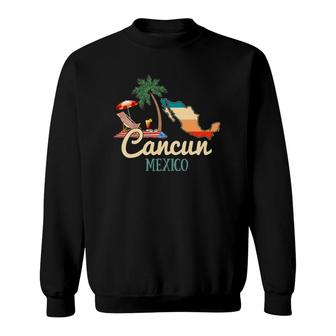 Cancun Mexico Souvenir Family Matching Vacation Cancun Sweatshirt | Mazezy