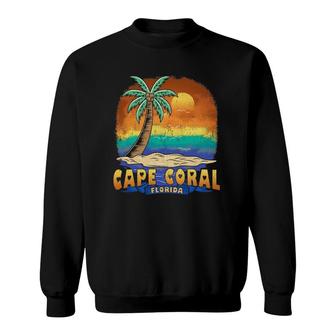 Cape Coral Florida Vintage Distressed Souvenir Sweatshirt - Thegiftio
