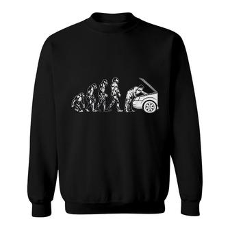 Car Mechanic Evolution Cute Repairman Funny Technician Gift Sweatshirt | Mazezy