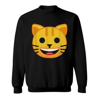 Cat Emoticon Sweatshirt | Mazezy