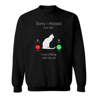 Cat Kitten Kitty Funny Cats Mom Cat Lovers Dad Sweatshirt | Mazezy