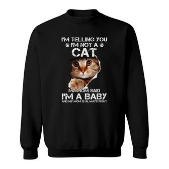 Cat Mom Baby Sweatshirt | Mazezy
