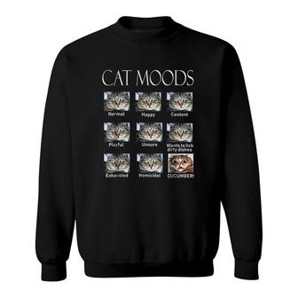 Cat Moods Sweatshirt | Mazezy