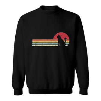 Cat Retro Style Sweatshirt | Mazezy