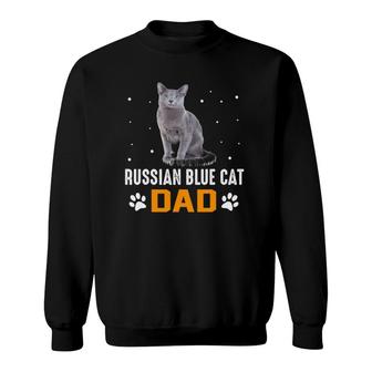Cat - Russian Blue Cat Dad - Russian Blue Cat Sweatshirt | Mazezy