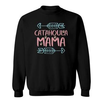 Catahoula Mama Catahoula Leopard Lover Dog Mom Sweatshirt | Mazezy