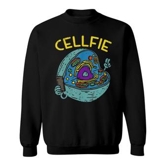 Cell Fie Funny Science Biology Teacher Sweatshirt | Mazezy