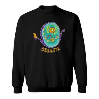 Cellfie Cellular Biology Teacher Science Student Retro Funny Sweatshirt | Mazezy