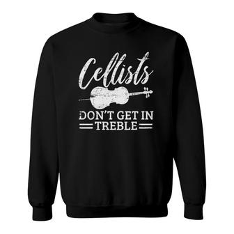 Cellist Cello Player Funny Vintage Gift Sweatshirt | Mazezy