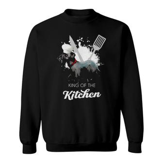 Cesky Terrier King Of The Kitchen Cooking Dog Sweatshirt | Mazezy