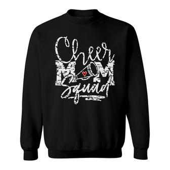 Cheer Mom Mothers Day Cheer Mom Squad Grunge Sport Mom Sweatshirt - Thegiftio