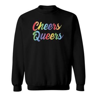 Cheers Queers Lgbt Gay Pride Sweatshirt | Mazezy AU