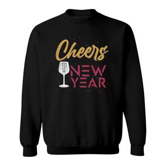 Cheers To A New Year 2023 Happy New Year Sweatshirt | Mazezy