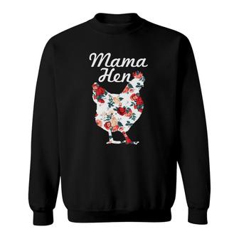 Chicken Mom Mama Hen Farm Farmer Funny Mother's Day Gift Sweatshirt | Mazezy