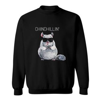 Chinchillin Funny Chinchilla Sweatshirt | Mazezy