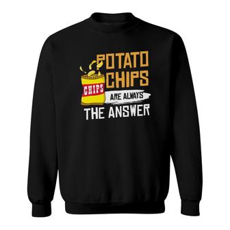 Chips Snacks Gift Snaccident Potato Chips Sweatshirt | Mazezy