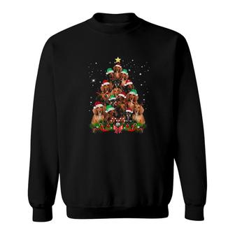 Christmas Dachshund Tree Sweatshirt | Mazezy