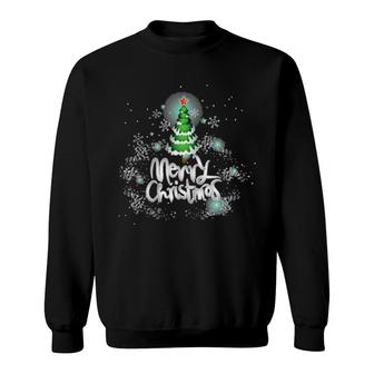 Christmas Motif Merry Christmas Sweatshirt | Mazezy