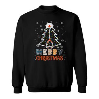 Christmas Nurse Nursing Cute Health Worker Merry Christmas Sweatshirt | Mazezy