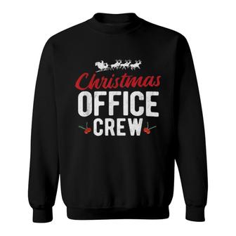 Christmas Office Crew Elf Santa December Christmas Sweatshirt | Mazezy