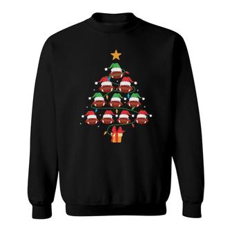 Christmas Tree Football Christmas Xmas Holiday Sweatshirt | Mazezy