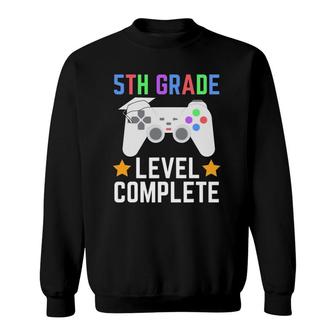 Class Of 2021 5Th Grade Level Complete Gamer Graduation Gift Sweatshirt | Mazezy