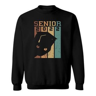 Class Of 2022 Senior Cat Funny Graduation Seniors Sweatshirt | Mazezy