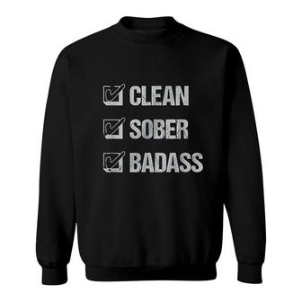 Clean Sober Ba Dass Addiction Recovery Sweatshirt | Mazezy