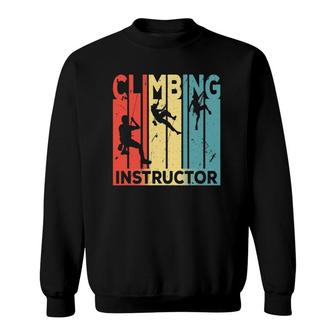 Climbing Instructor Vintage Retro Unisex Sweatshirt | Mazezy