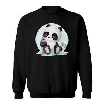 Clouds Sky Panda Sweatshirt | Mazezy