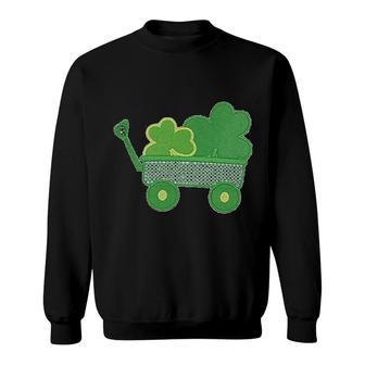 Clover Patch Wagon St Patricks Day Sweatshirt | Mazezy