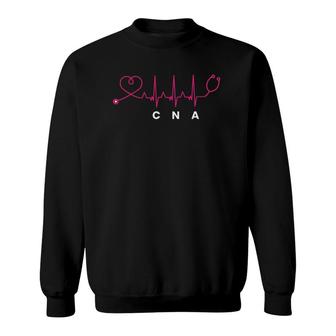 Cna Heartline Nursing Cna Nurse Sweatshirt | Mazezy