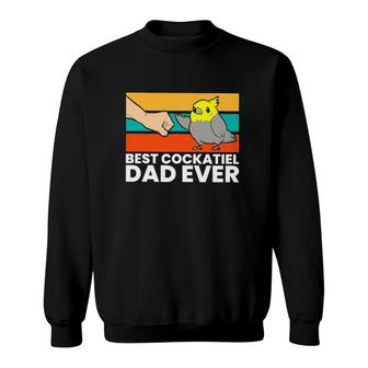 Cockatiel Best Cocktiel Dad Ever Fist Bump Bird Lover Sweatshirt | Mazezy