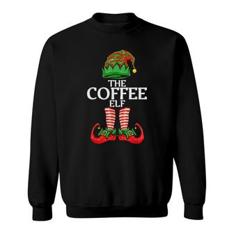Coffee Elf Christmas Family Matching Group Sweatshirt | Mazezy
