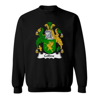 Collins Family Crest Coat Of Arms British Family Crests Sweatshirt - Thegiftio UK