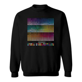Color Chart Test Color Chart Sweatshirt | Mazezy